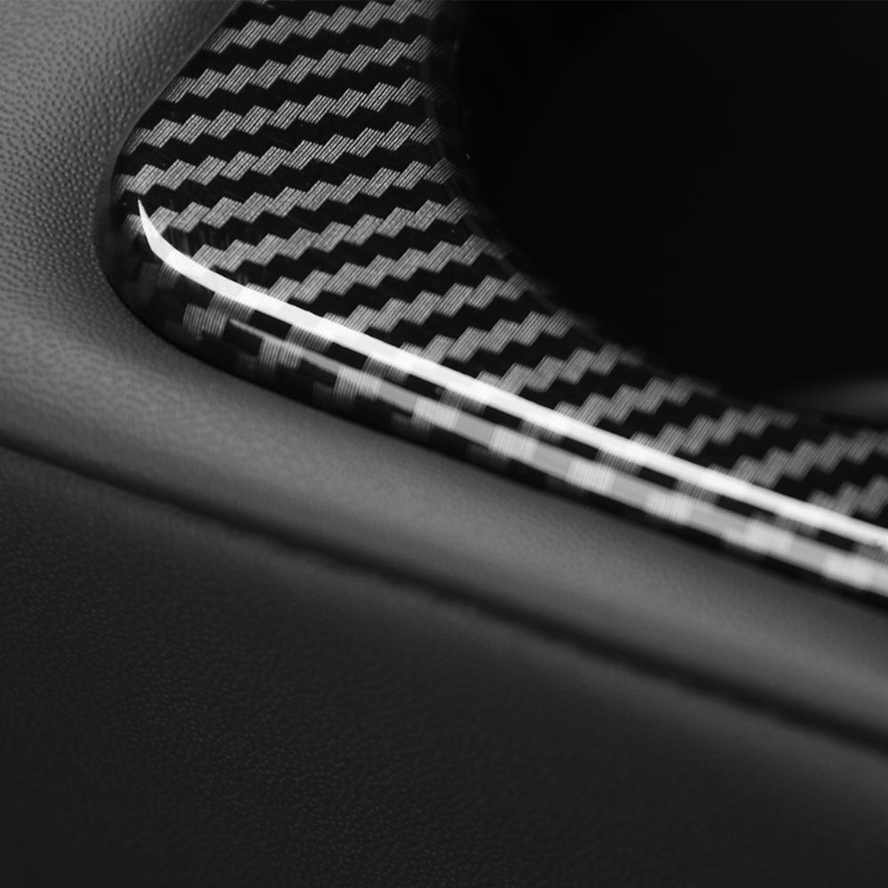 1PCS Automotive Interior Accessories Seat Cup Holder Cover Frame Trim In ABS Material Interior For Kia Stinger 2018-2023 LHD RHD