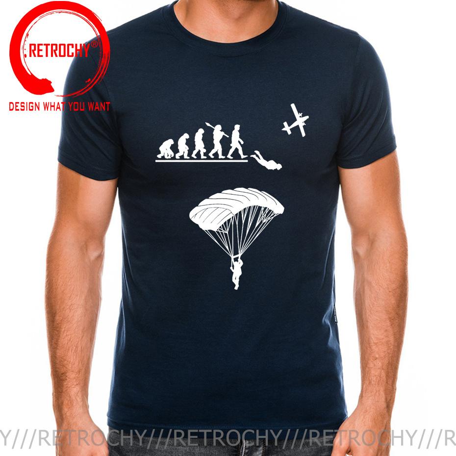 Paragliding Skydiving Evolution T Shirt Unisex Evolution Of Skydiver Tshirt Skydive Parachuting Lover Tee Shirt Paraglider Tshirt