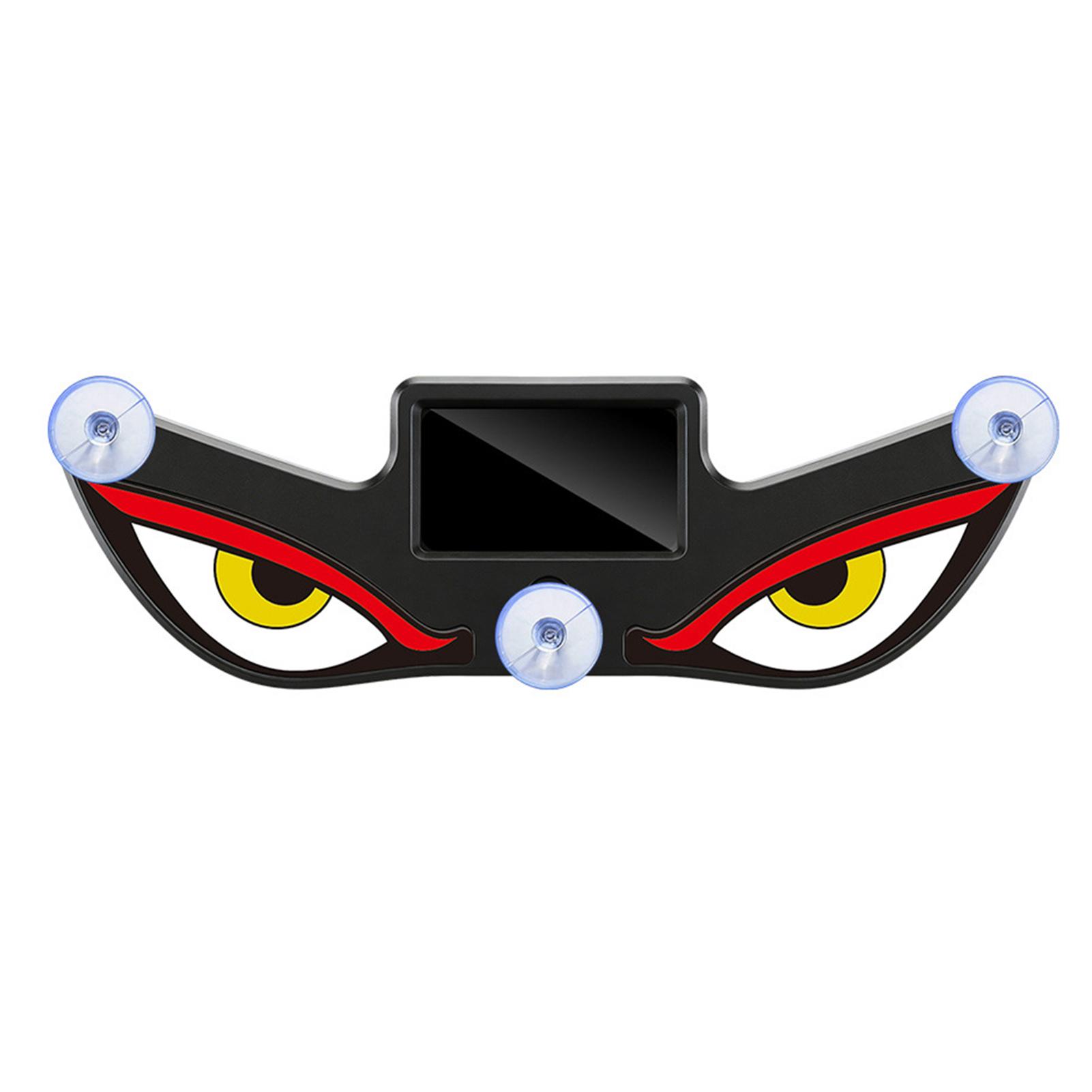 

LED RGB Solar Demon Eye Car Atmosphere Decorative Lamp Intelligent Light Sensor Tool-Free Install Car Windshield Window Light