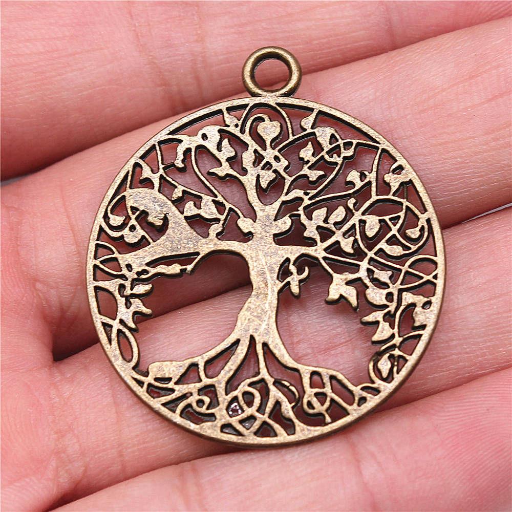 Charms Big Tree Of Life Pendants Wedding Jewelry Findings QC017