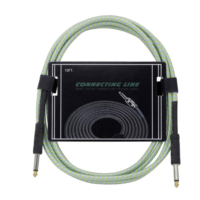 3 Meters Guitar Lead Instrument Cable Profession Noiseless Guitar Bass Cable Cord Straight To Straight Instrument Cables