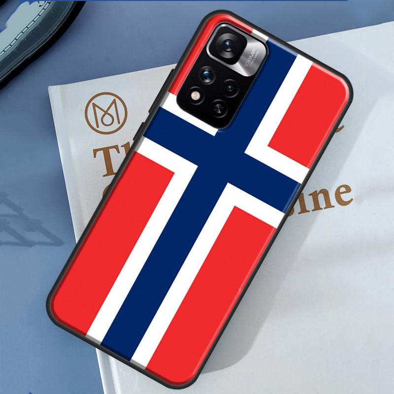 Norwegen Flagge Hülle Für Xiaomi Redmi 14C 13C 10C 12C Redmi Note 13 14 Pro 12 11 9 10 9S 10S 11S 12S Cover