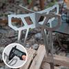 Foldable Grill Rack Folding Cooking Pot Support Portable 201 Stainless Steel Outdoor Backpacking Gas Stove Stand