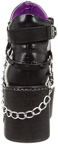 Yosuke Platform Shoes 2601141 Women's Black, Size 23.0cm-23.5cm