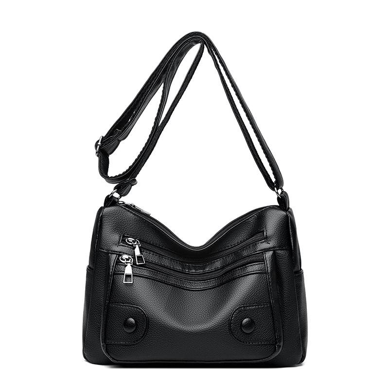 Large Capacity Women's Bag PU Shoulder Bag Mother Bag