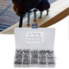 180 Pcs 304 Stainless Steel Self Tapping Screws M3 M4 M5 M6 Truss Head Wood Screws Coarse Threaded Flat Head Sheet Metal Screws