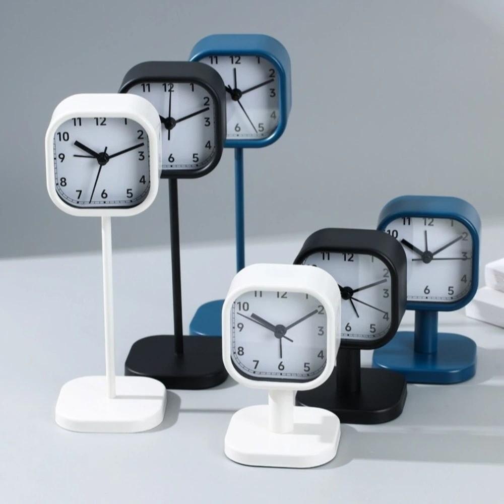 Vintage Mechanical Timer Clock Drop-proof Alarm Clock Bell Clock Desktop Stand Clock  For Children