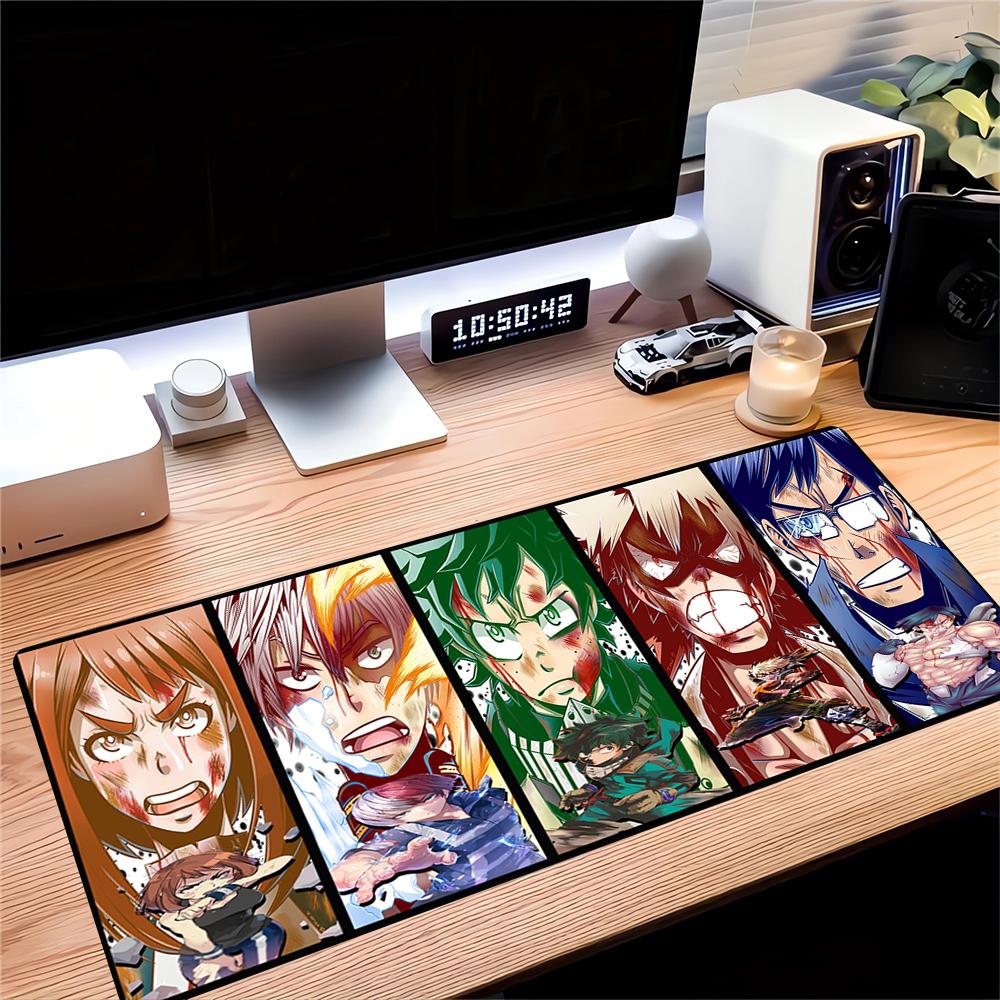 Powerful Anime Characters Large Gaming Mouse Pad Nonslip Rubber Base Waterproof Desk Mat For Office Pc Laptop