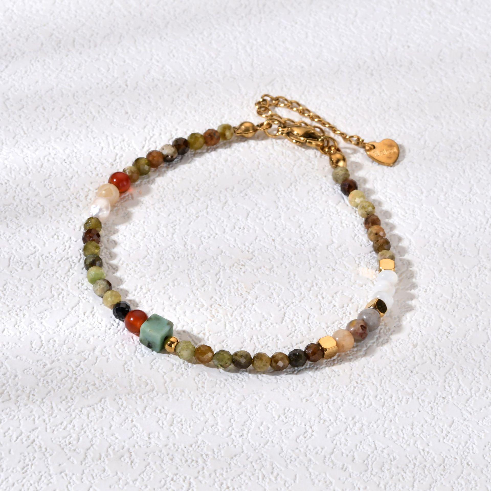 Chinese Retro-Style Natural Stone & Freshwater Pearl Bracelet xzssl008 браслета