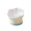 Slanted Dog Food Bowl High Foot Pet Drinking Bowl Snack Bowls Ceramic Cat Bowl  For Cats Dogs