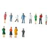 10/100pcs 1:30 1:100 1:200 Scale Passengers Stand/Sit People Model Different Poses Simulation Doll