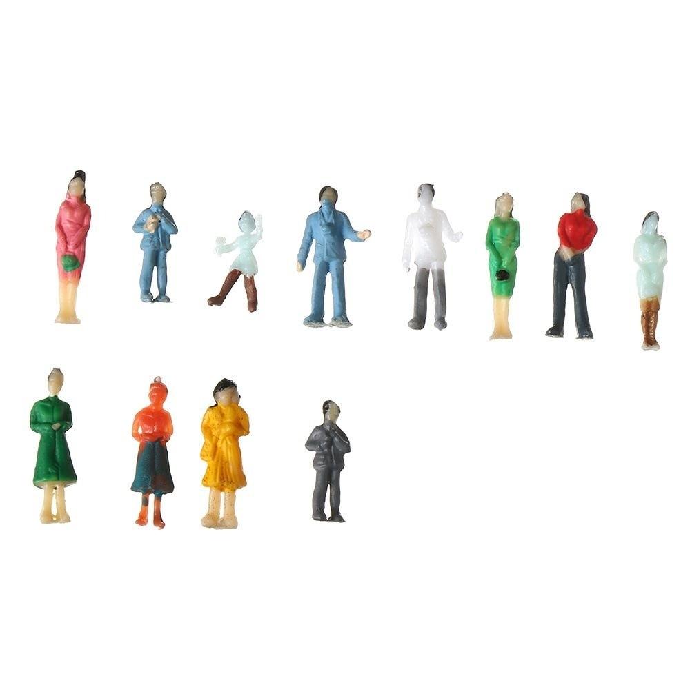 10/100pcs 1:30 1:100 1:200 Scale Passengers Stand/Sit People Model Different Poses Simulation Doll