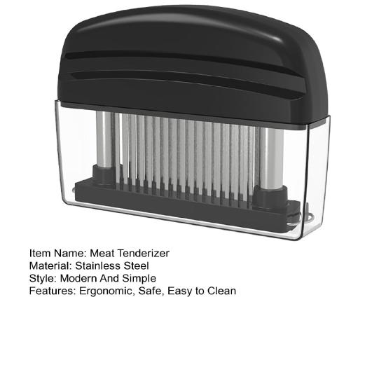 Manual Meat Tenderizer with 48 Needles Stainless Steel Meat Tenderizer Tool Beef Chicken Pork Meat Marinating Tool Kitchen Gadget