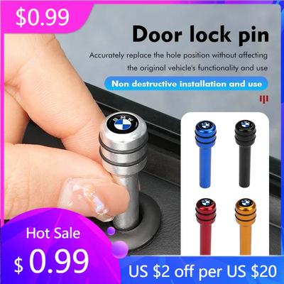 2025 Hot 2Pcs/4Pcs Car Safe Door Latch Lock Knob Pull Security Pins For X3 X5 M5 M3 E46 E90 E60 F10 E39 F30 E36 G30 E87 E70