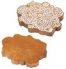 IBA Indianbeautifulart Textile Printing Block Lord Ganesha Hand Carved Wooden Stamp Wood Block Printing Textile Stamp For Fabric  Pottery Blocks- 5