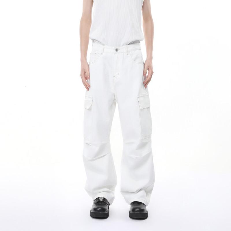 VOGUO RELAY High-End Multi-Pocket Straight Cargo Pants L