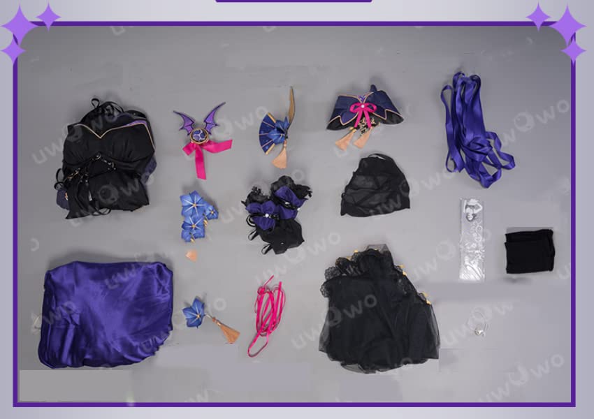 [Lavender] Shogun Raiden Cosplay Costume, Halloween and Christmas Costume, Formal Wear, Little Devil, Size M