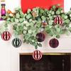 6pcs Round Honeycomb Paper Decorations Stylish Hanging Globes Colorful Christmas Themed Ornament for Home and Shop 6XDE