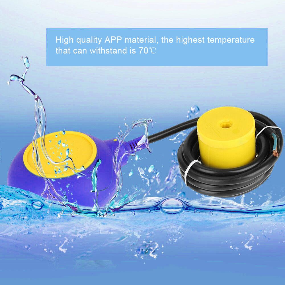 Przełącznik pływakowy 220 V Kontroler poziomu cieczy w wodzie Czujnik stycznikowy z kablem o długości 3 metrów