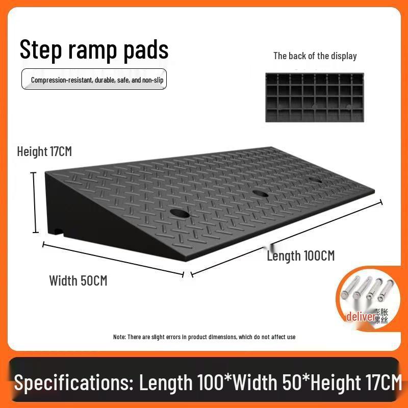 Heavy-Duty Electric Vehicle Curb Ramp Mat