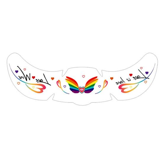 Freckle Temporary Tattoos, Waterproof & Long Lasting Face Stickers, Rainbow Color Makeup Decals for Festival, Party, Halloween