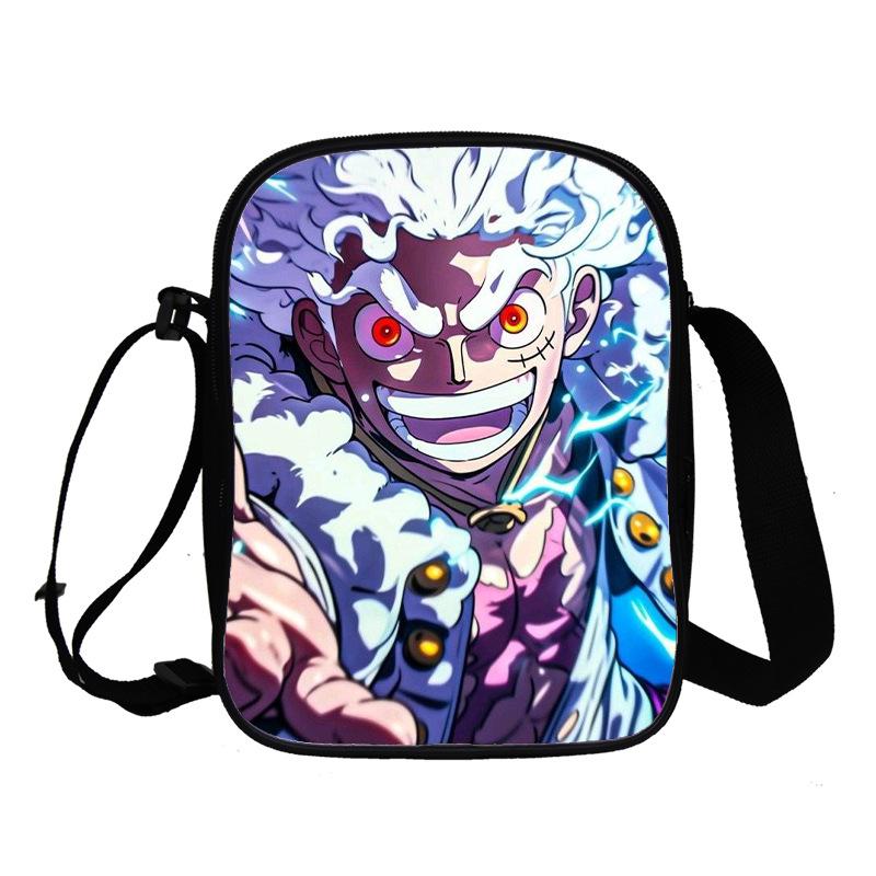 

Анимационная сумка-мессенджер, школьный рюкзак для учеников начальной и средней школы, 3D полноцветная печать, двухслойная наплечная сумка, портативная Double Shoulder Bag