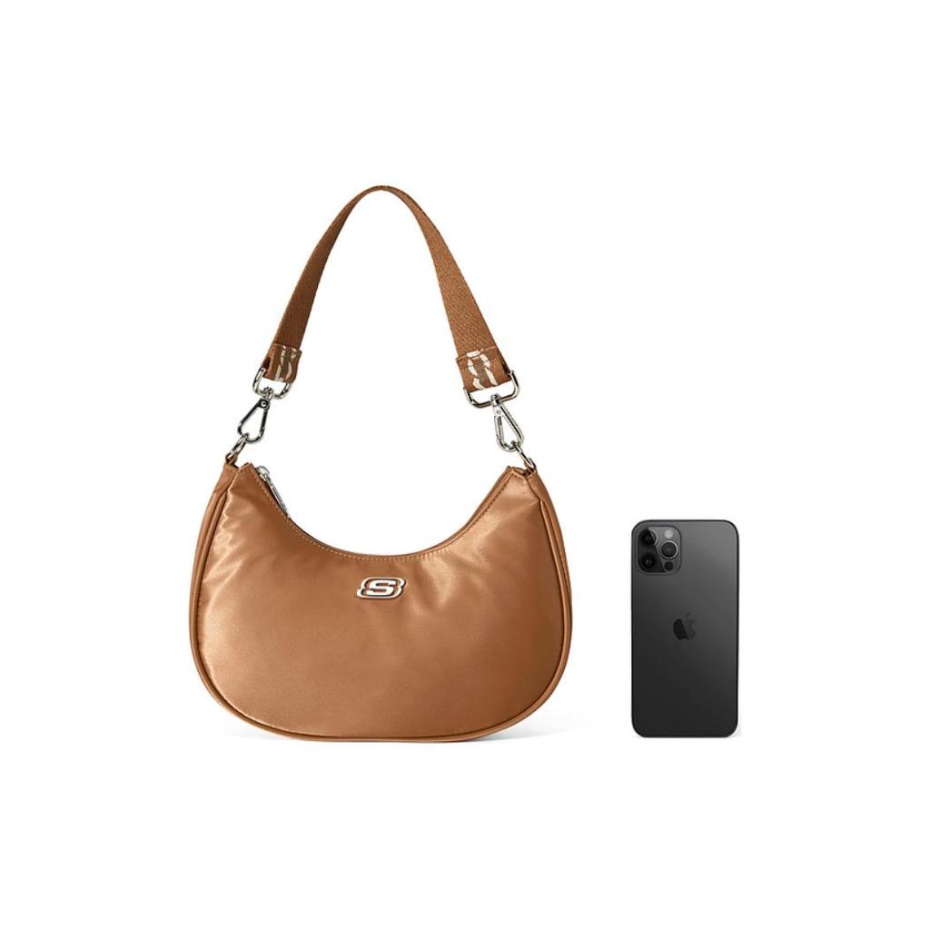 New Skechers LeSportsac Collaboration Fabric Crossbody Bag, Shoulder Bag Women's Yellow Sugar Brown L223U120-01Z1