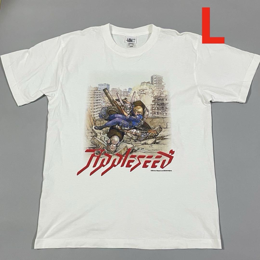 

[USED] Good condition pre-owned Masamune Shirow World Exhibition white L size anime T-shirt