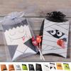 10Pcs Cartoon Ghost Halloween Pillow Candy Box Paper Packaging Bag Halloween Paper Gift Box  DIY