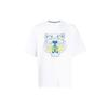 Classic Tiger Head T Shirts Men's White Crew Neck Moderate Straight Fit FA55TS5004YA-01