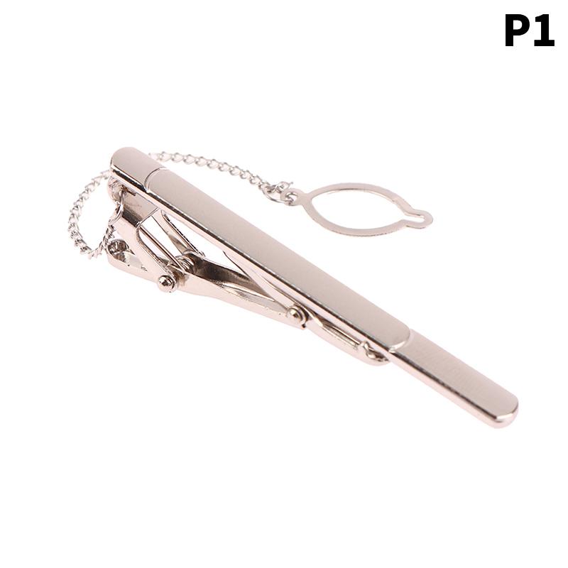 1Pc Silver Color Necktie Pin Tie Clip For Men Wedding Necktie Tie Clasp Clip