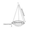 Sturdy Hanging Birdbath Large Capacity Garden Water Feeder Tray for Outdoor Patio Balcony Birds