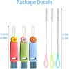 3 In 1 Cup Lid Cleaning Brush, Crevice Cleaner Brush Set for Water Bottle, Multifunctional Portable Straw Cleaner for Cup Lid Gap 3Pack