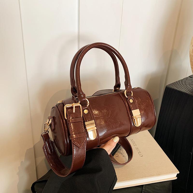 IELGY Boston Handbag Ladies All-Match Large-Capacity Commuter Shoulder Messen