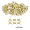 DIY Round Christmas Ornament Tops Caps Gold Hanger Accessories Ball Cover for Elegant Xmas Party Decor