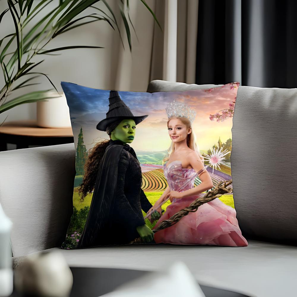 Viral Wwickedew Cushion Cover Antidustmite Pillowcase Invisible Zipper Silky Short Plush Sofa Cushion Cover
