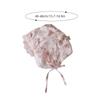 Prinzessin Baby Rüschen Hofhut Schnür-Mütze Blumenmuster Säuglings Kopfbedeckung Bonnet Kinder Foto Requisiten 0-12M Kleinkind Sonnenschutz Visiere
