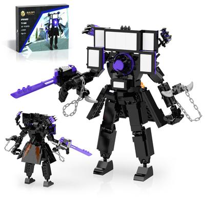 Skibidi Toilet Vylepšený Titan TV Man Stavebnice Gargantuovský TV Man Boss Figurky Merch Narozeniny Vánoce Hračka Dárky 396KS