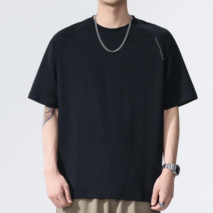 New Summer Men's Round Neck Short T-shirt Short Sleeve Thin Casual Youth Half-sleeved Shirt