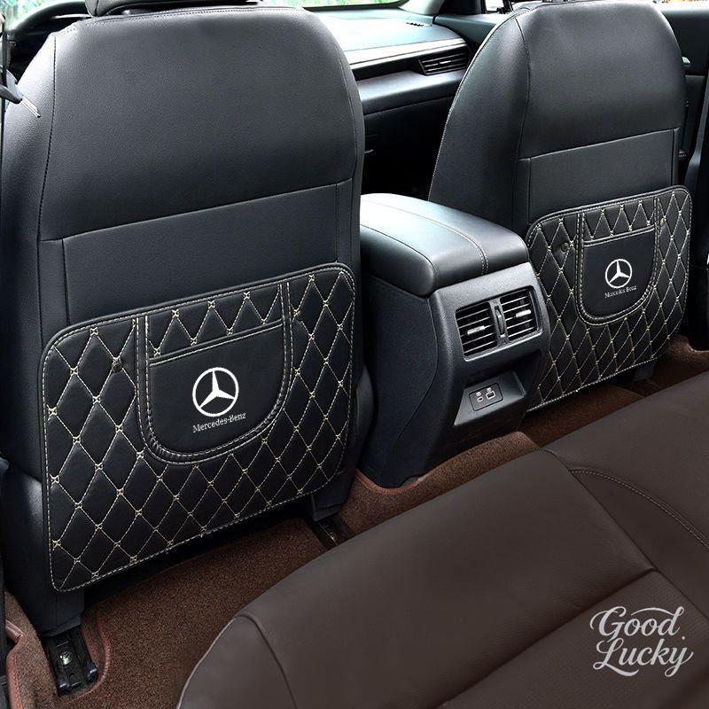 YDC4   Car Seat Back Storage protective Anti Kick Pad Scratch Mat For Mercedes Benz glb220 e300l gla200gle450glc300l CLA CLK GLK A B CE