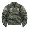 Baumwolljacke Bestickte Jacke Bomberjacke Herren Fliegerjacke