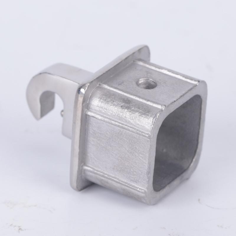 Internal Eye End Bimini Top Fitting Square Tube Awning Hardware Fitting in Polished Stainless Steel, Slide Cap Insert Part for Shade Frame Repair and
