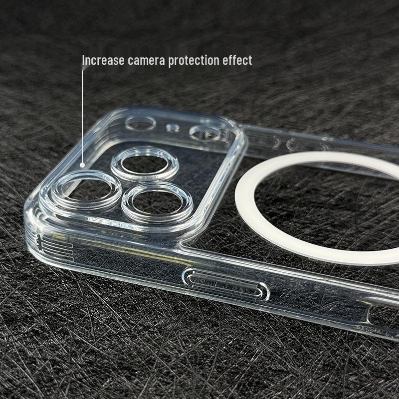 Apple 17 Pro Max Vollschutz Magnetisch Transparent Hülle