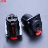 1P 6.35mm Stereo Female Jack Panel Mount TRS 1/4 Inch Female Socket Chassis Microphone MIC Audio Cable Connector Terminal Guitar
