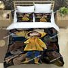 3D Cute C-Coraline Cartoon Bedding Set Printed Bed Set With Pillowcase Bed Duvet Cover Soft Single Double Queen Super King Size