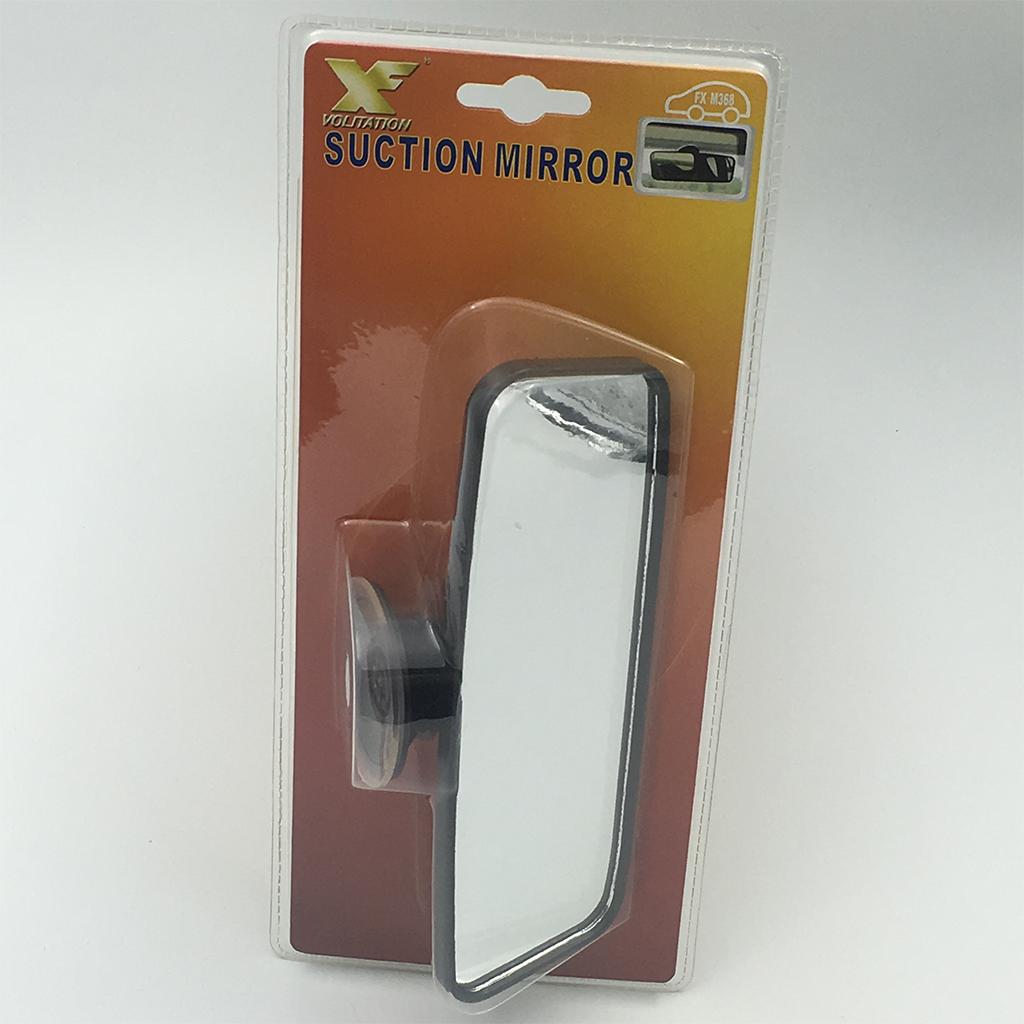 Wide Angle Rear View Mirror with Suction Adjustable 360 ° Rotation-free Rearview