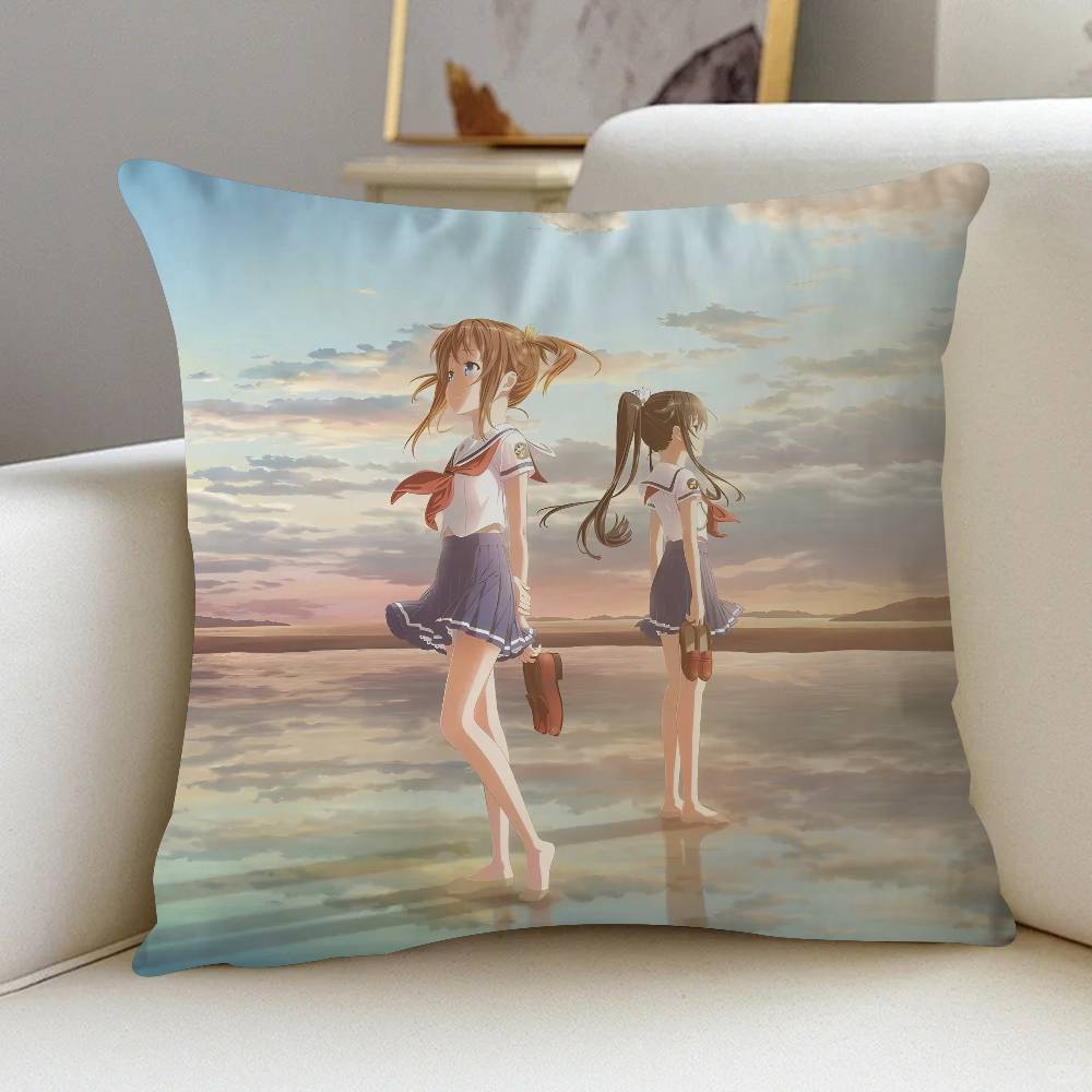 Anime H-High School Fleet Cushion Cover Decorative Pillow Sofa Home Decor Case Pillow Cases