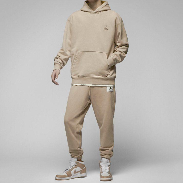Jordan Sweatshirts Men's Desert Yellow Hooded Thickened Regular DV7562-277