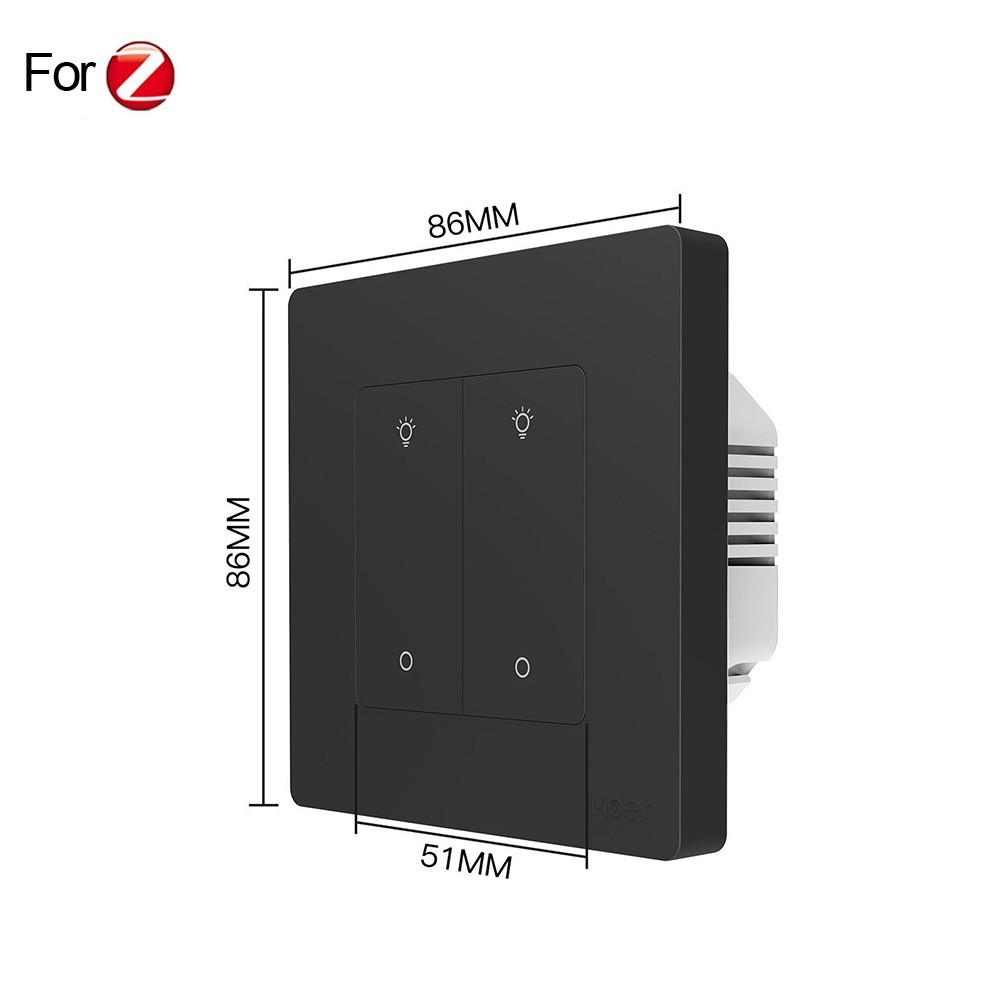 Smart Dimmer Switch For ZigBee Light Dimming Smart Life APP Dimmable 1-3Gang