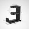 Desk Earphones Holder Universal Adjustable Rotatable Cable Clip Upgraded Arm Clamp Stand Multi Functional Hook Organizer Hooks